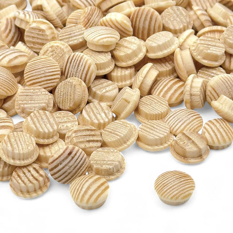 Stos sosnowych zaślepek grzybkowych 10 mm