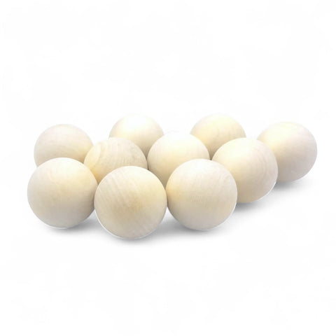 50 mm sanded birch wood balls for crafts