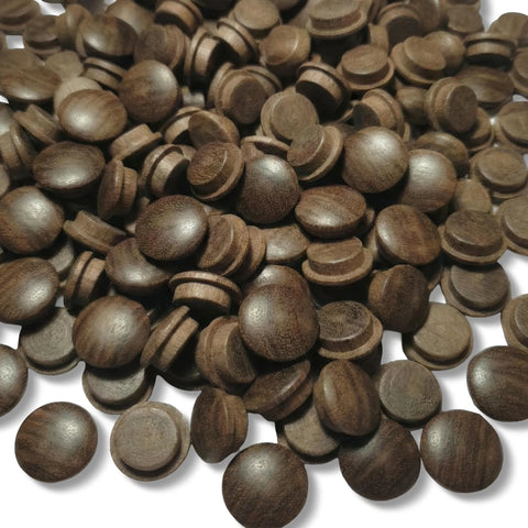 Stapel 10 mm walnut Pilz-Abdeckkappen