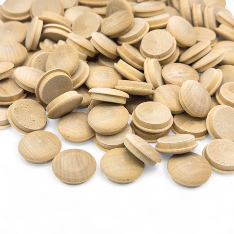 Stapel 20 mm birch Pilz-Abdeckkappen