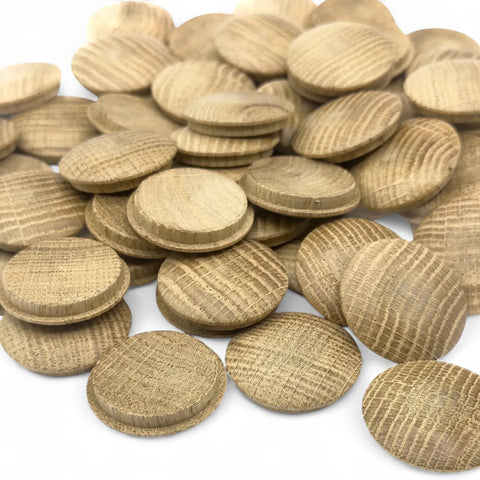Stapel 25 mm oak Pilz-Abdeckkappen