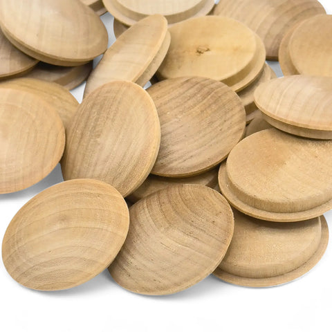 Stapel 25 mm birch Pilz-Abdeckkappen