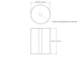 tehniline joonis: 30 × 40 mm puidust silindrid