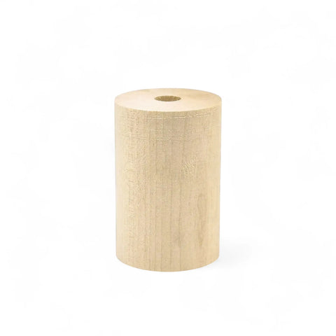 40 × 60 mm medinis cilindras su skyle