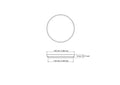 tehniline joonis: 63 mm wood jar lid