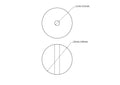 technische Zeichnung: 25 mm Birkenholz Perlen mit 4 mm hole