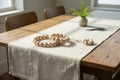 Dekoratiivne strand  treitud puidust pärlid kasutatud kui table decor