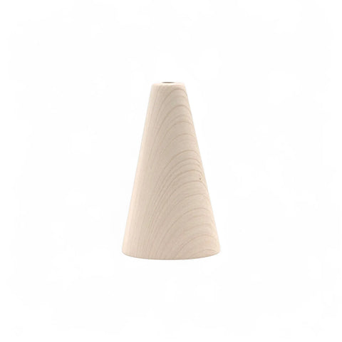 Toczony drewniany stożek 30 × 60 mm