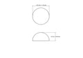 tehniline joonis: 30 mm split puidust kuulid