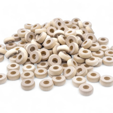 18 mm Holz donut spacer Ringe