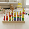 Painted 18 mm Holz donut spacer Ringe verwendet als stacking Spielzeug- Ringe